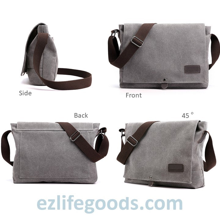 Multi Function Canvas Messenger Shoulder Bag for Men