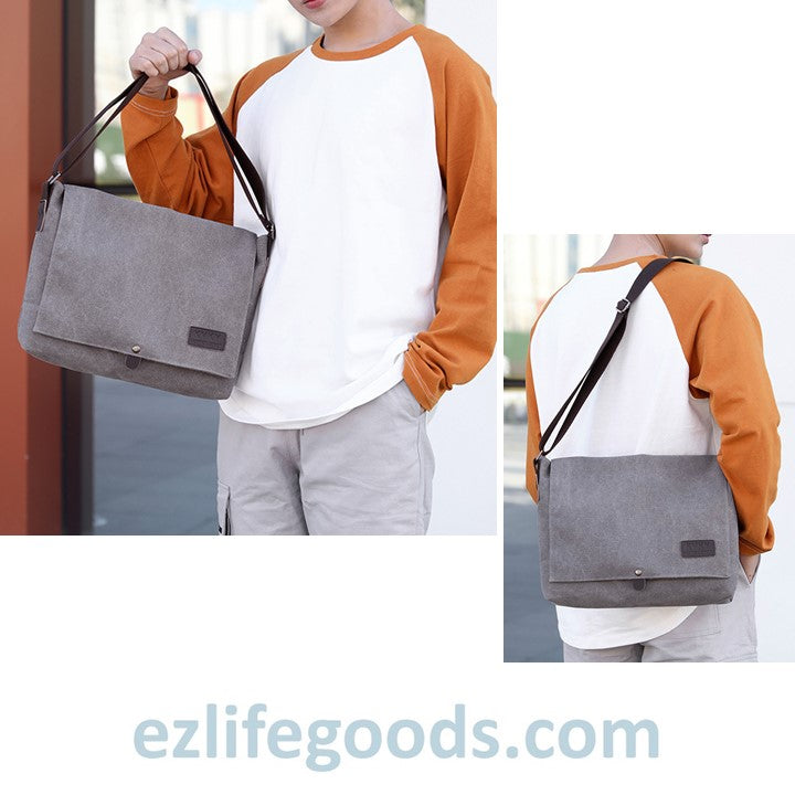 Multi Function Canvas Messenger Shoulder Bag for Men