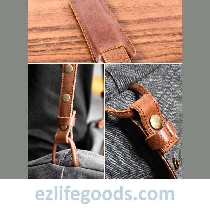 EZ Life Goods-Retro Canvas Shoulder Messenger Bag, Japanese Style Crossbody Bag