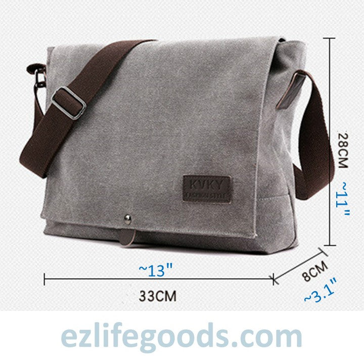 Multi Function Canvas Messenger Shoulder Bag for Men