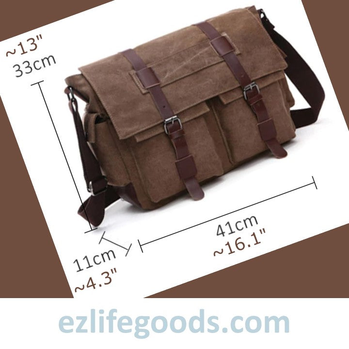 EZLIFEGOODS-Stylish Large Capacity Messenger Bag